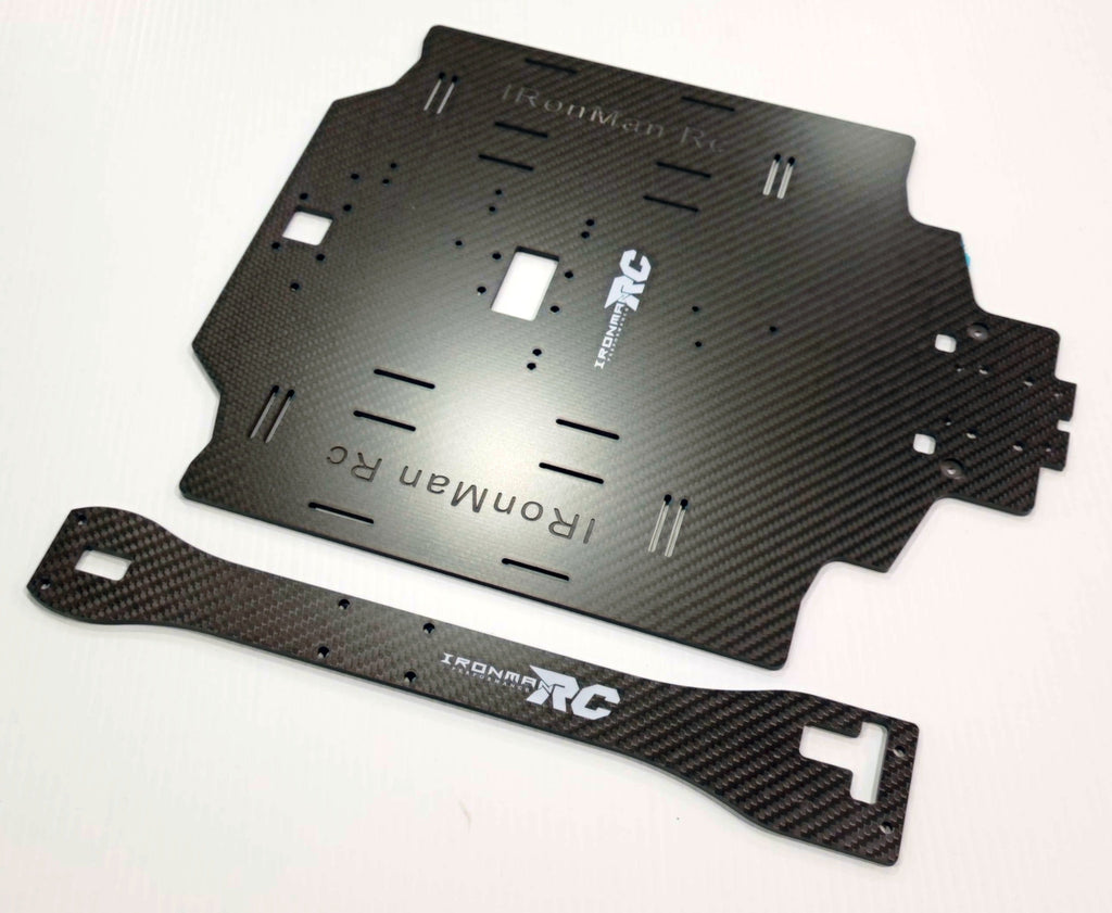 IRonManRc Hobao GTB LONG Carbon fiber Chasis 4mm w/ Top Brace