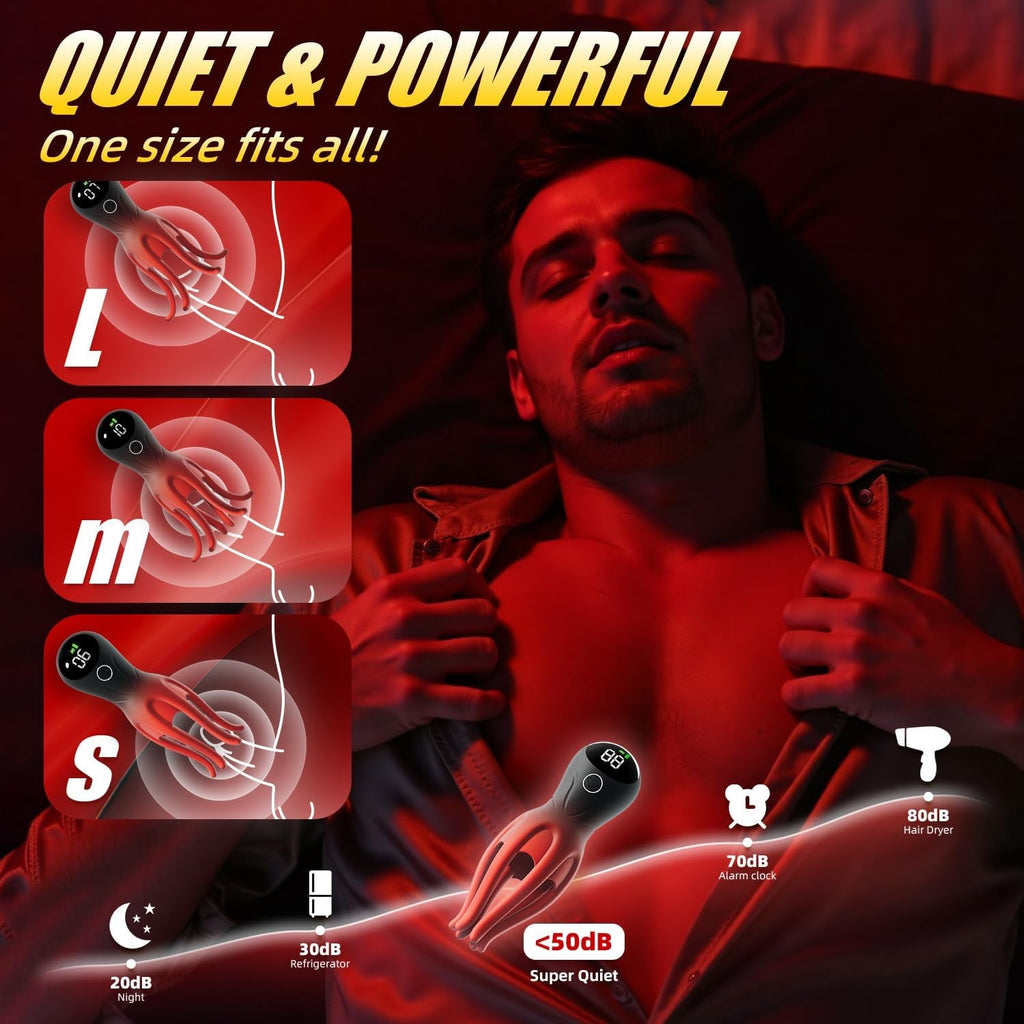 LumiTentacle LED Male Training Vibrator 12 Modes Tentacle