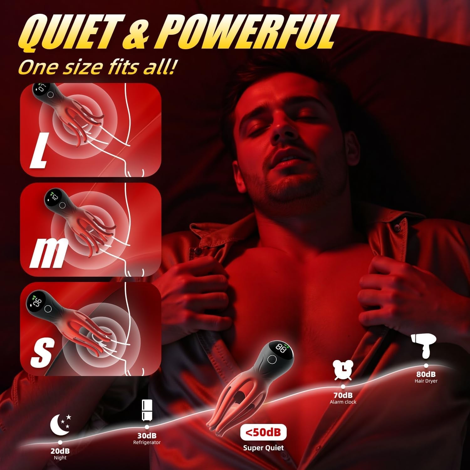 LumiTentacle LED Male Training Vibrator 12 Modes Tentacle