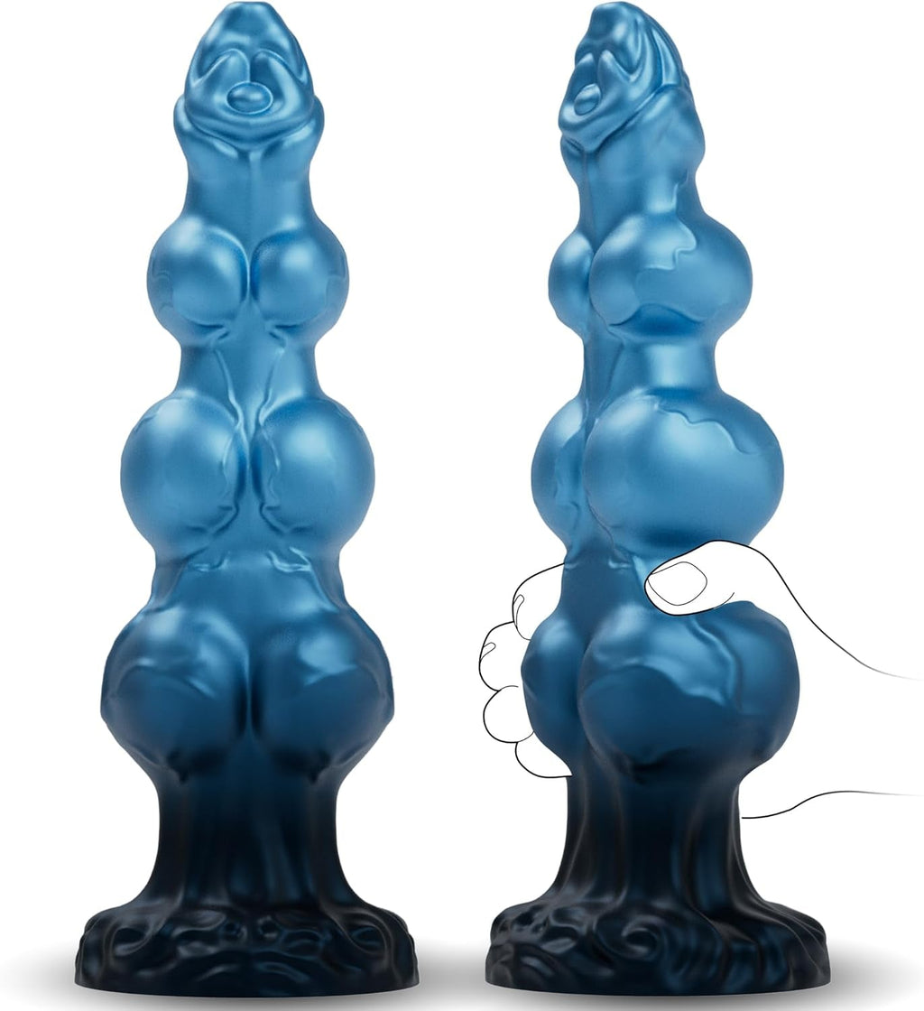 TripleKnot 9.6” Fantasy Knot Dildo Silicone Suction Cup