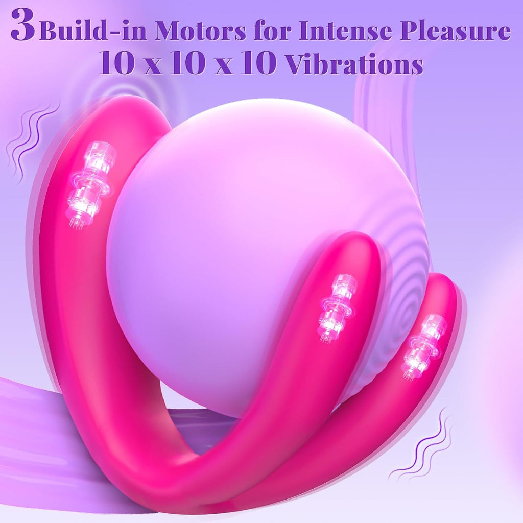 FusionSync APP Remote Double Wearable Vibrator 3 Motors