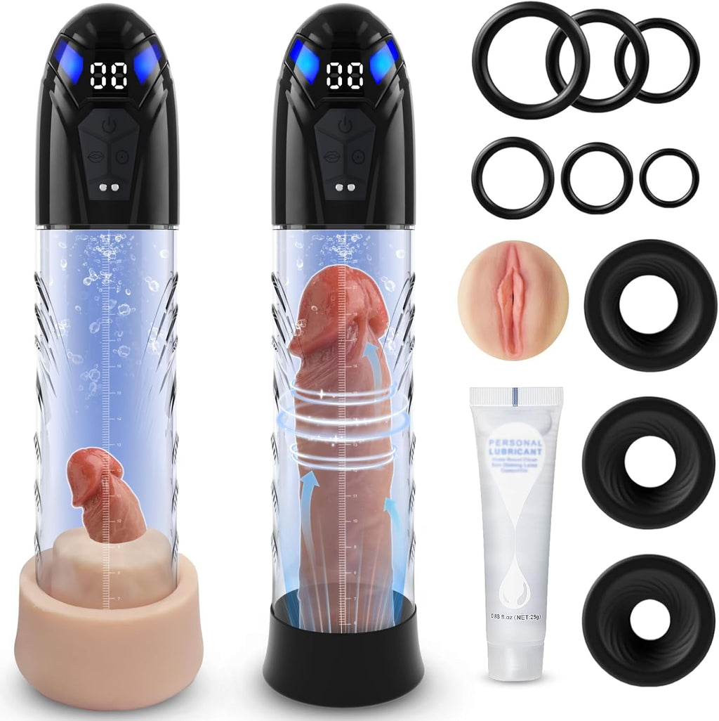 HyperFlux Electric Penis Pump 10 Modes Dual Function