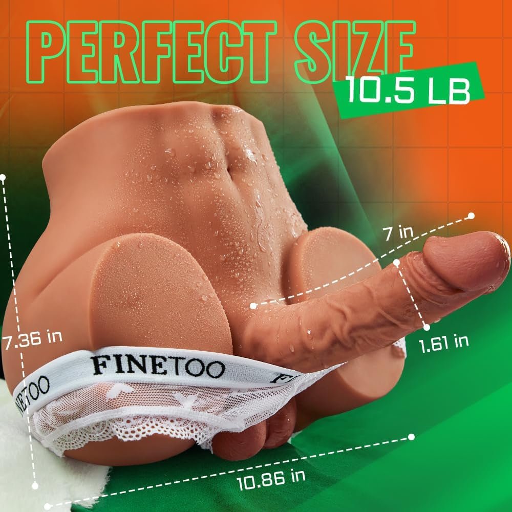 DualCoreX Male Sex Doll Torso 7in Dildo 11LB