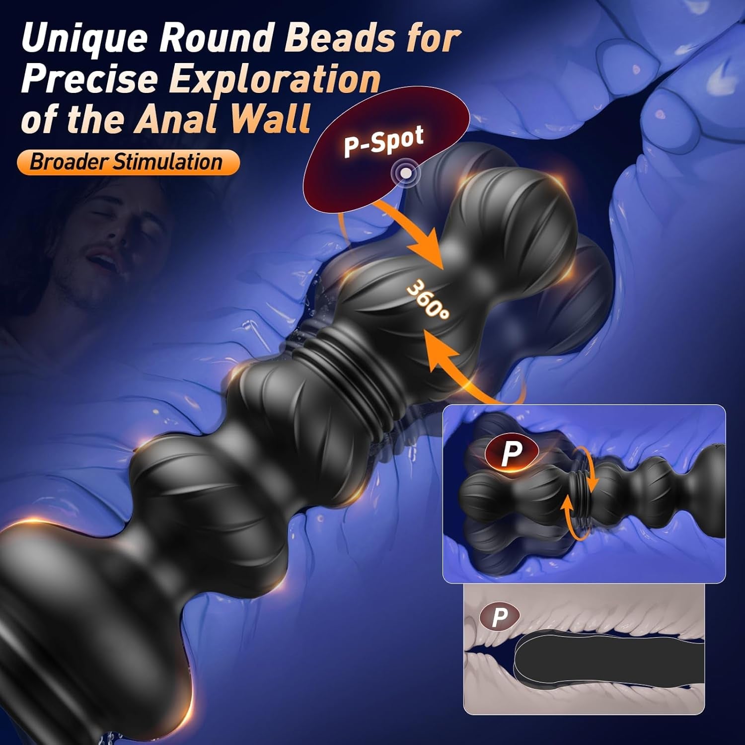 ThrustSense Thrusting Anal Bead Prostate Massager