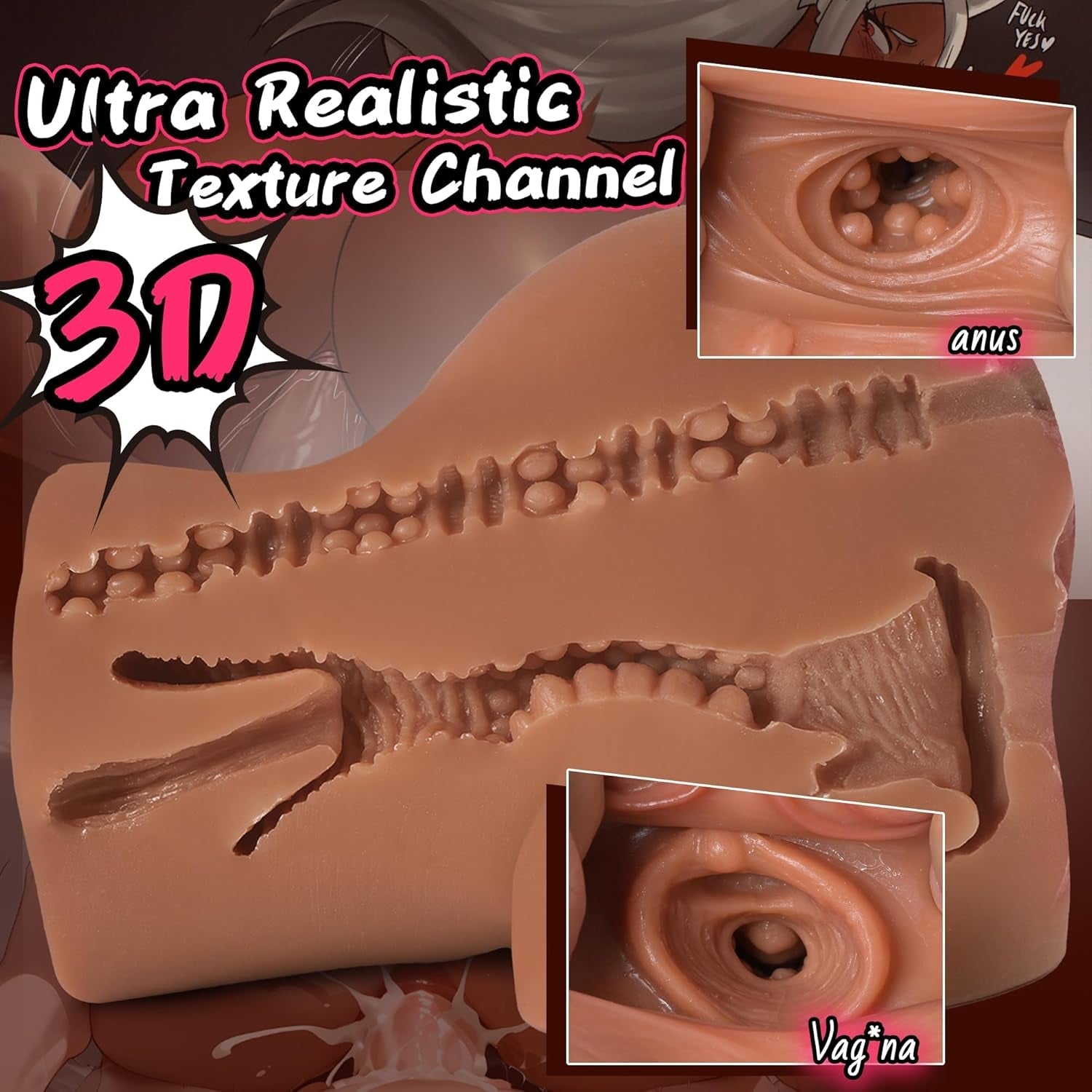 CompactCore 5.1LB Pocket Torso Sex Doll Dual Channel