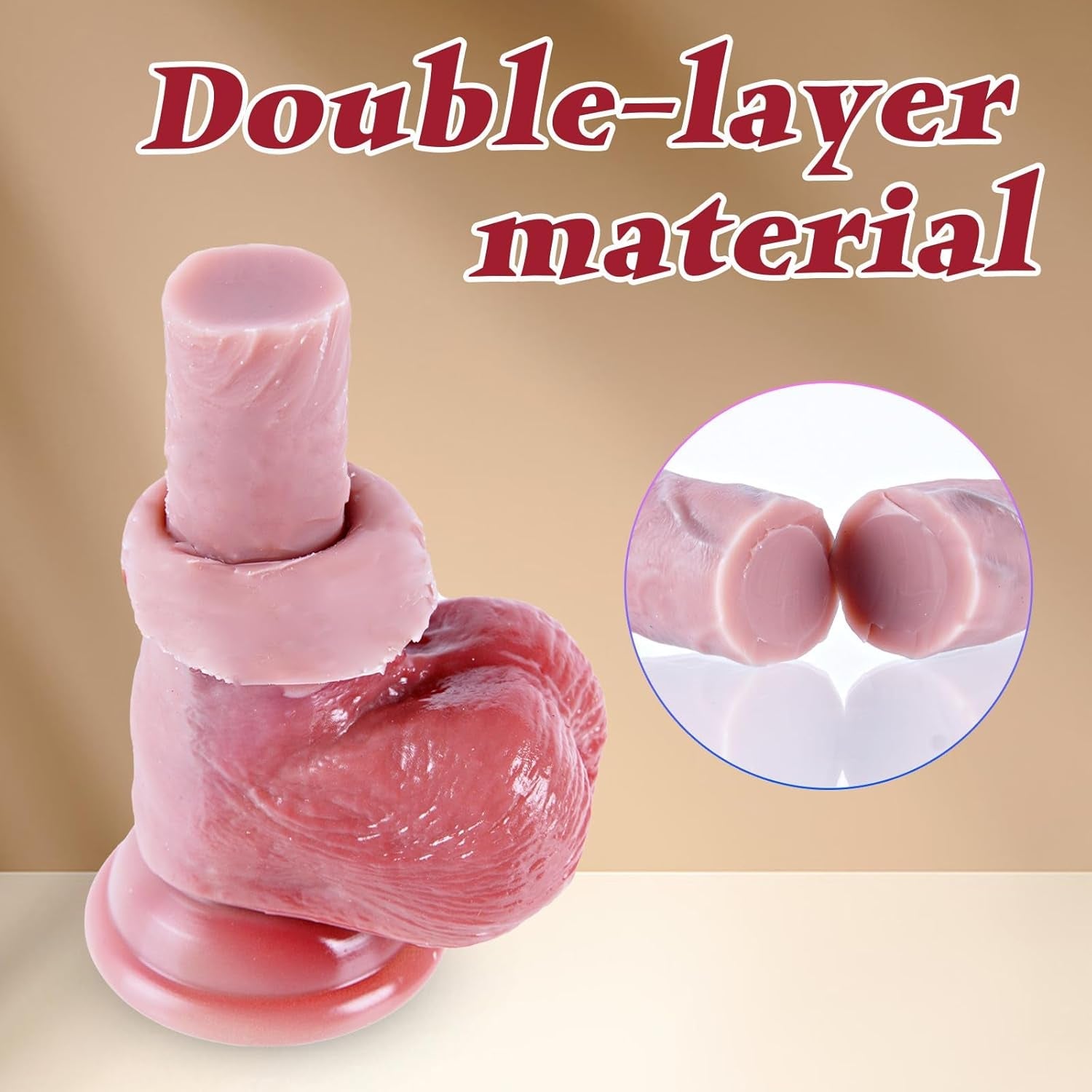 TitanCone 10.4” XXL Thick Dildo 3” Diameter Suction Cup