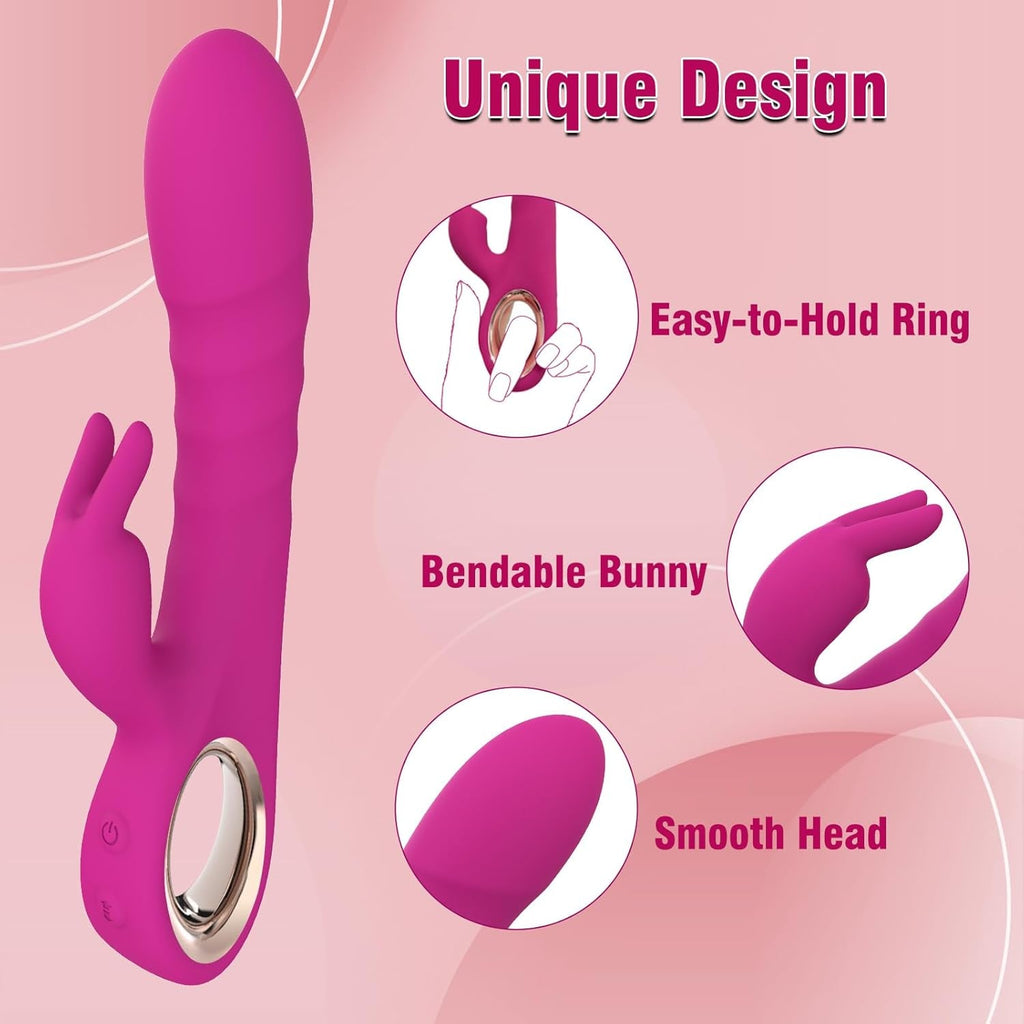 NexaCore Thrusting Rabbit Vibrator 3 Motor 5 Thrust 10 Modes