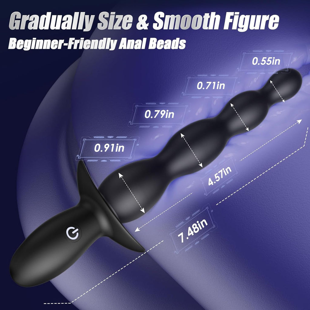 CurveSync App-Controlled Anal Beads Prostate Vibrator