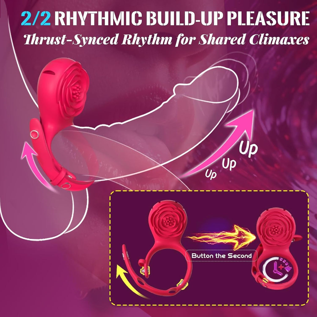 VersaBloom Adjustable Cock Ring Clit Stimulator App Control