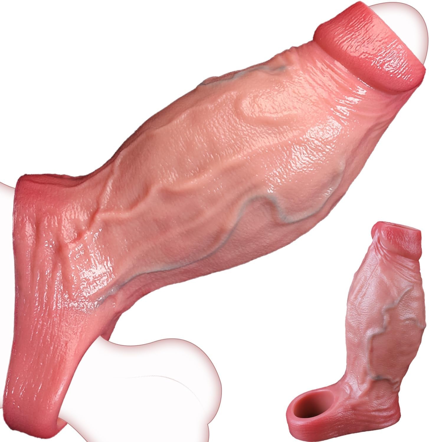 GirthMax Large Penis Sleeve 2.5” Girth Silicone Extender