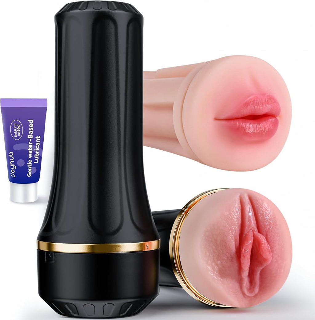 DuoGrip Dual Sleeve Pocket Pussy 7.5" Manual Stroker