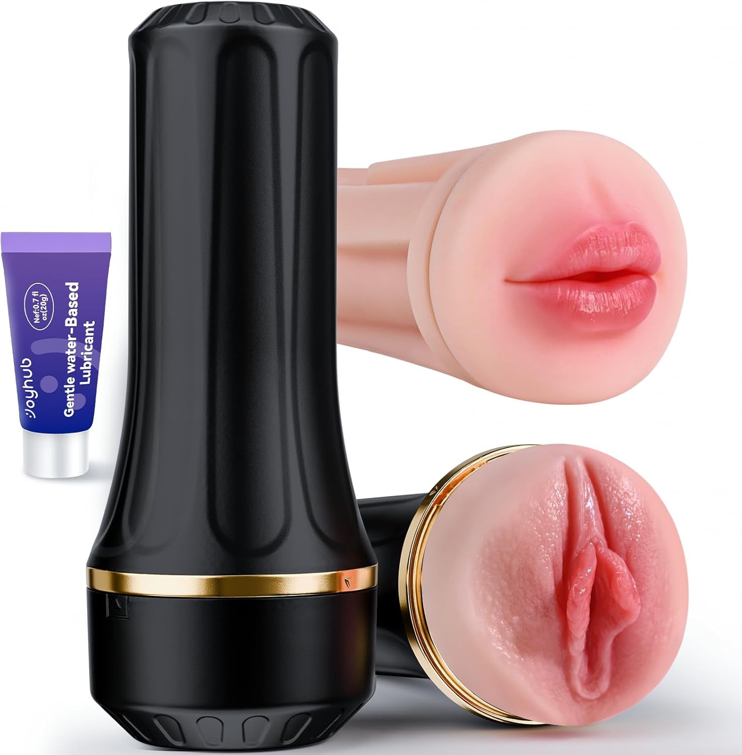 DuoGrip Dual Sleeve Pocket Pussy 7.5" Manual Stroker
