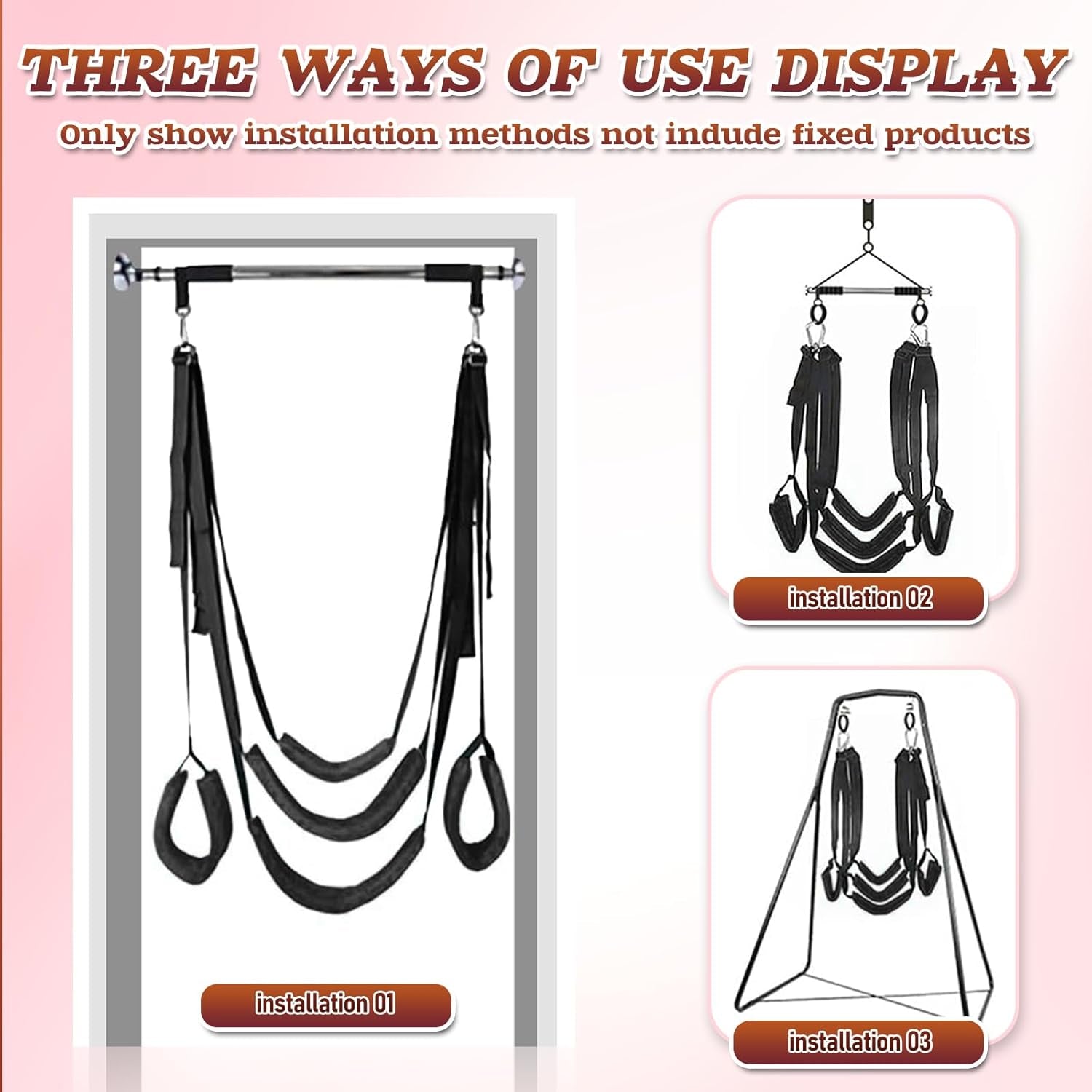 PowerGlide Bondage Sex Swing 500lb Adjustable