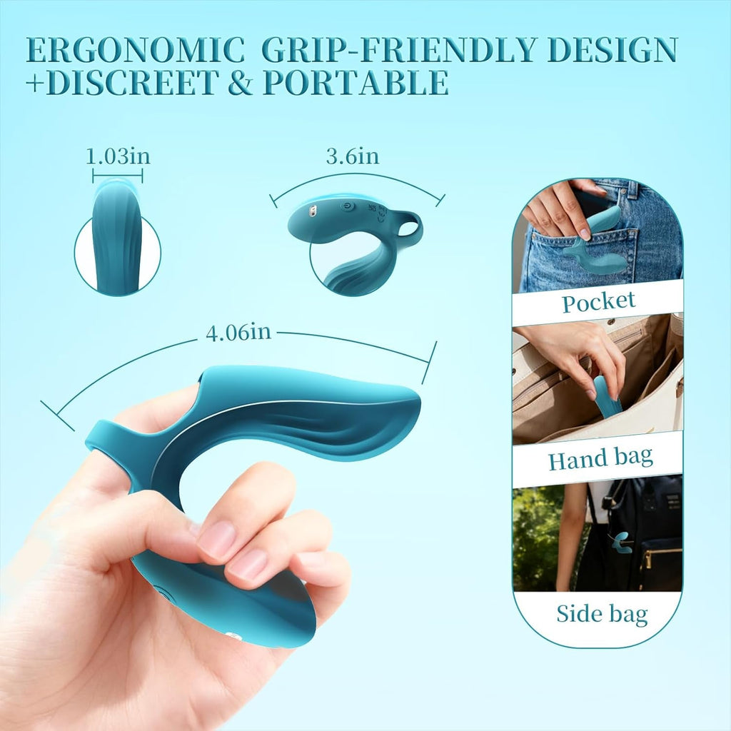 DualiX Dual Motor Finger Vibrator 10 Modes Waterproof