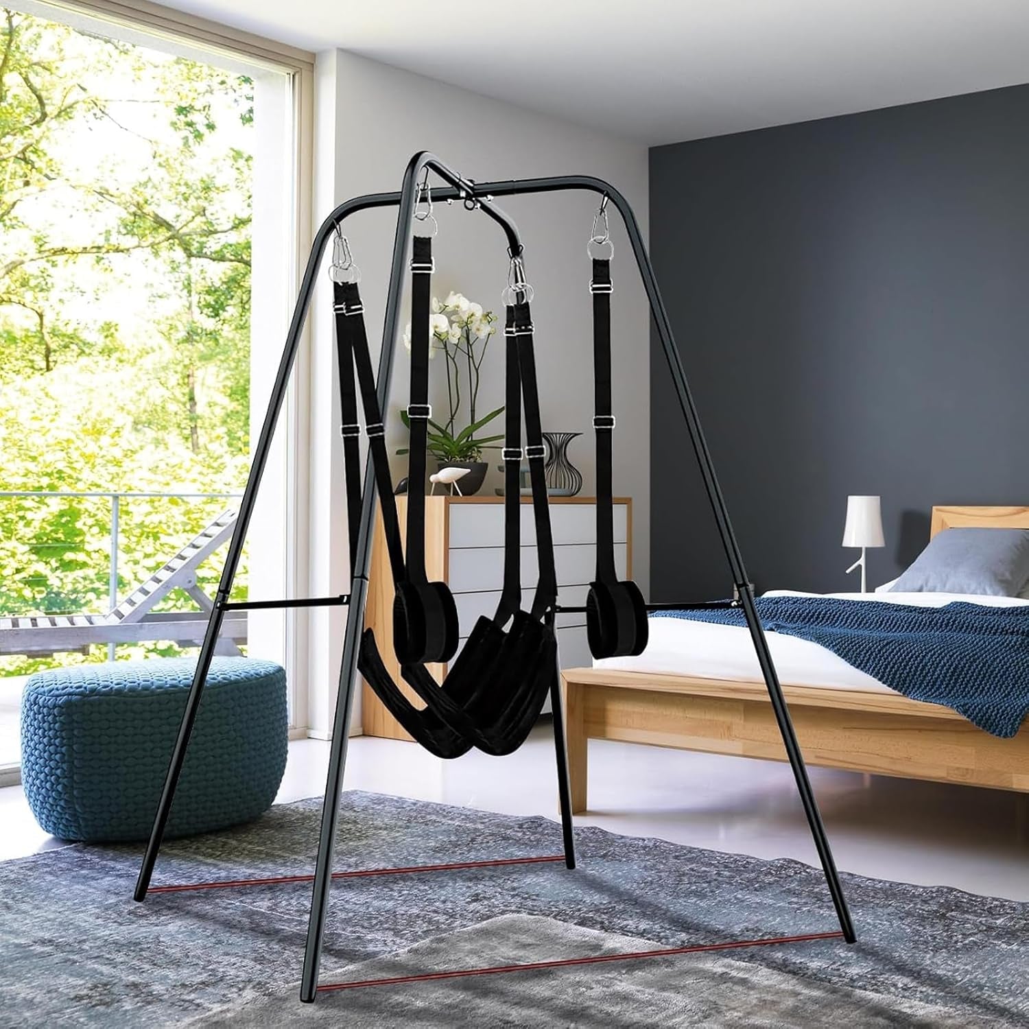 SteelFrame Freestanding Sex Swing Stand 400lb