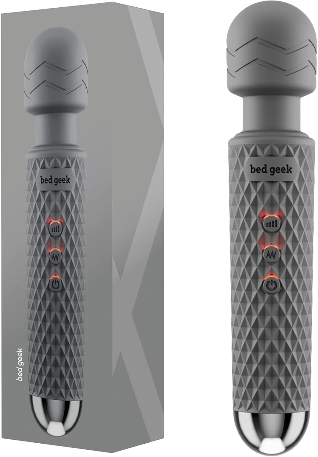 PrismWave Wand Vibrator 20 Patterns 8 Speeds Rechargeable