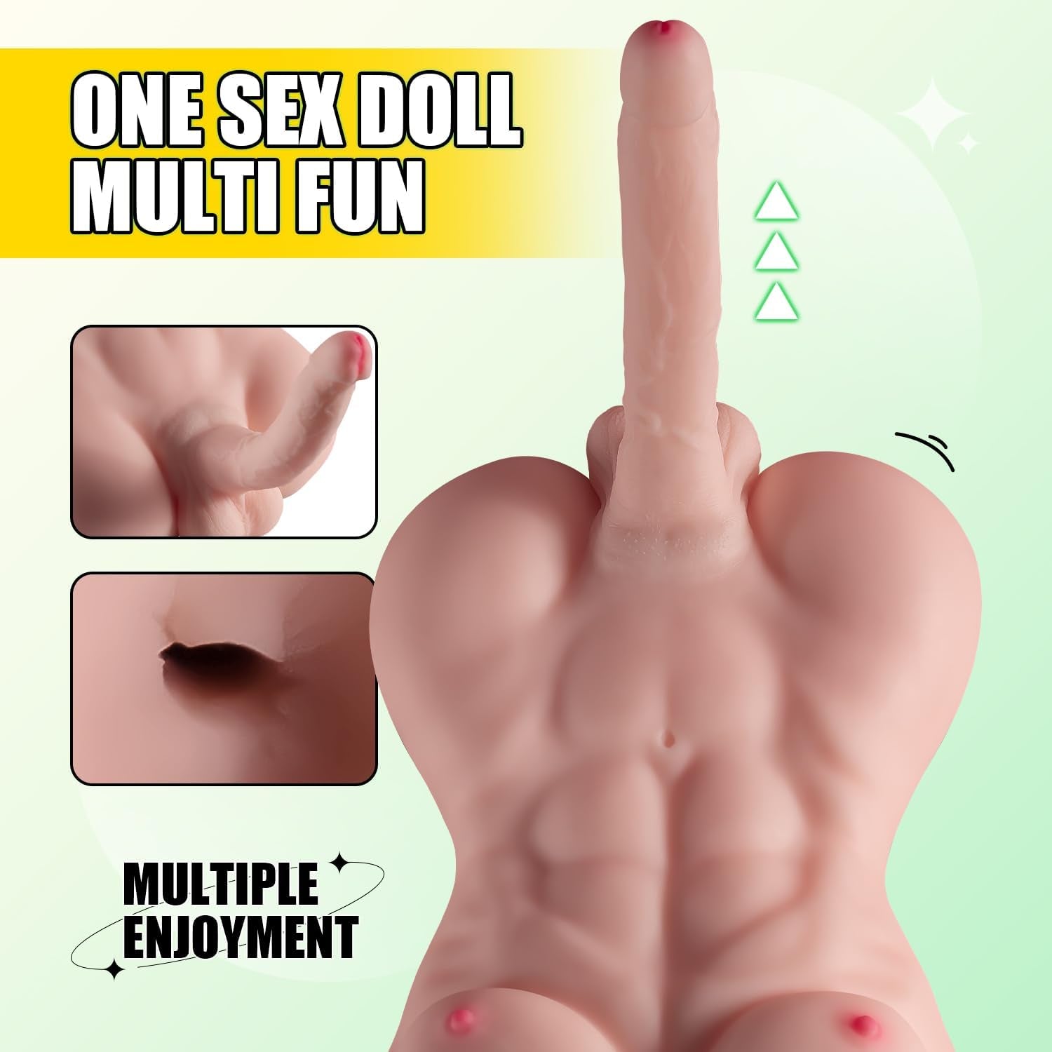 ApexForge Muscular Male Sex Doll Torso Flexible Dildo