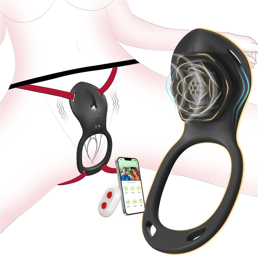 SilentBloom Wearable Clit Vibrator App Remote Quiet Waterproof