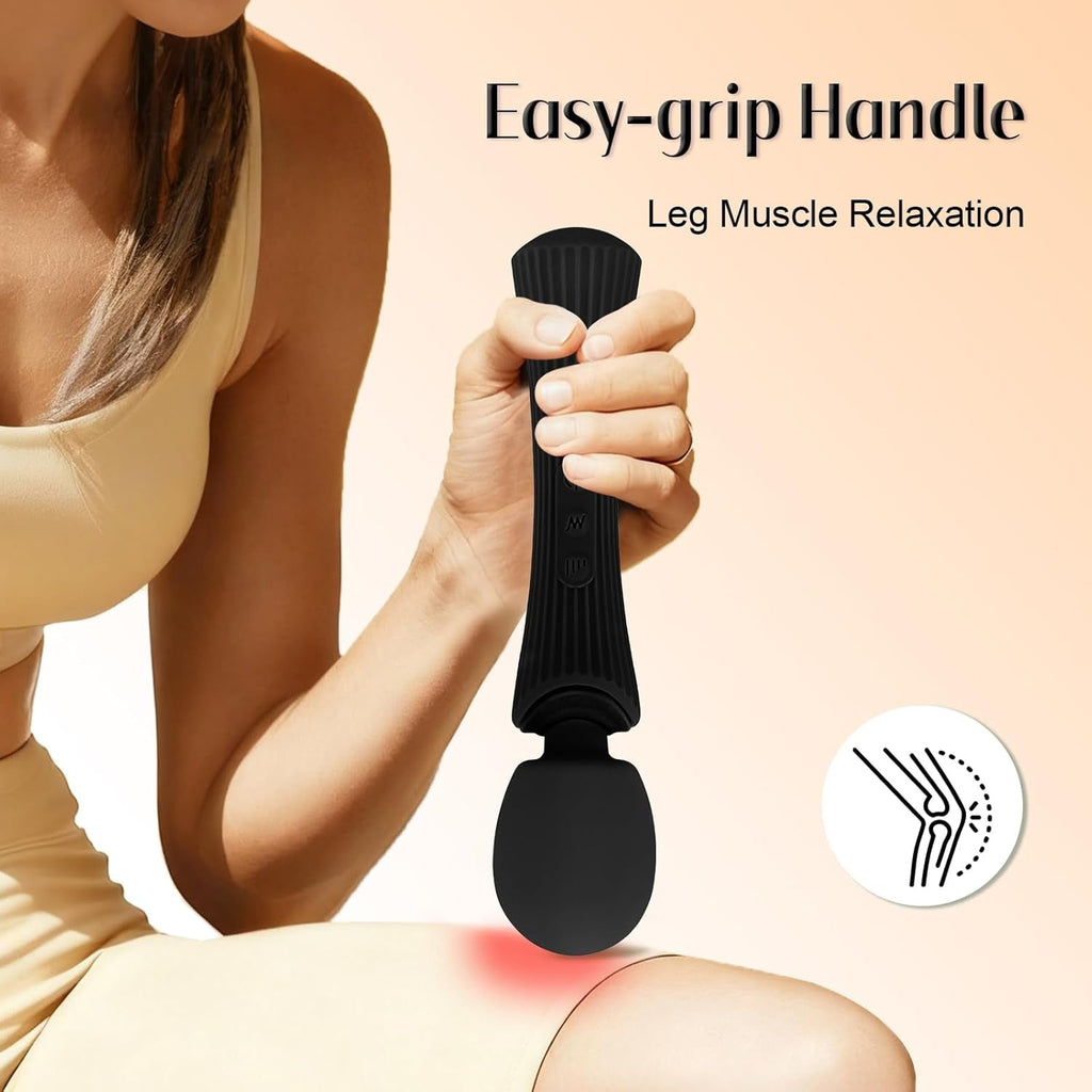 ShadowPulse Compact Wand Vibrator 12 Modes Waterproof