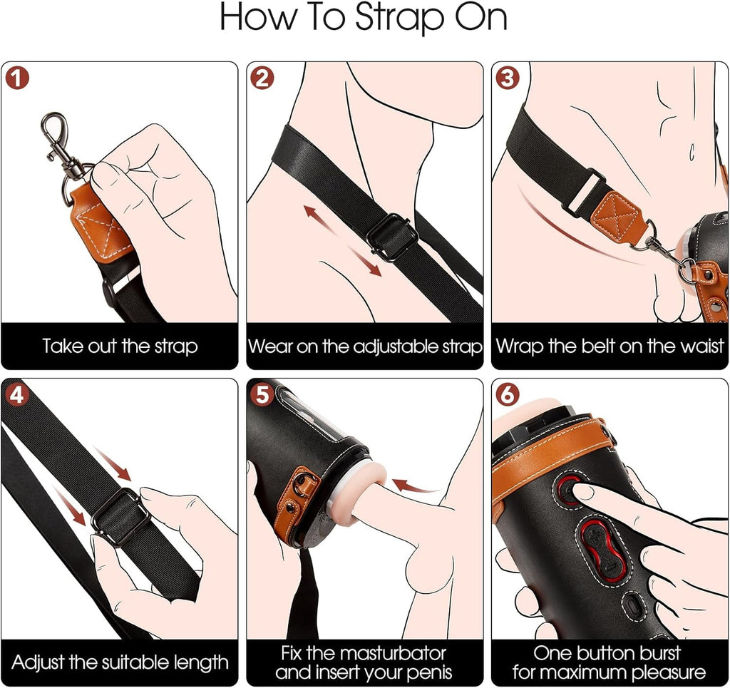 StrapSync Wearable Automatic Pocket Pussy 10 Modes