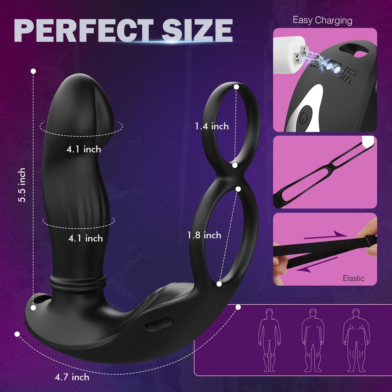 CoreDominus Thrusting Prostate Massager Cock Ring App Remote