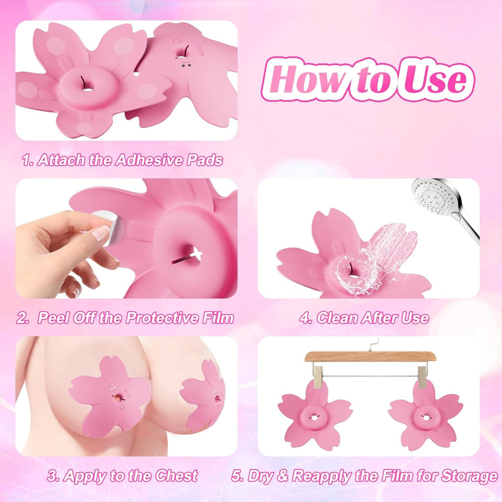 BloomSync App-Control Nipple Vibrators – 9 Modes, Hands-Free