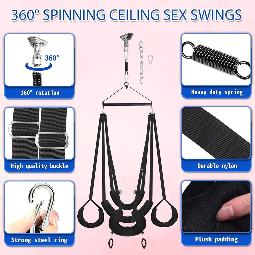 OrbitLux 360° Adjustable Ceiling Sex Swing