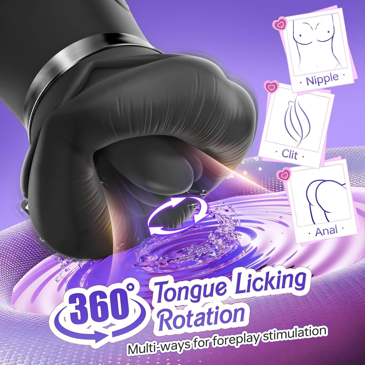 VantelleX AI Bloom Wand Clit Sucker App Waterproof Quiet