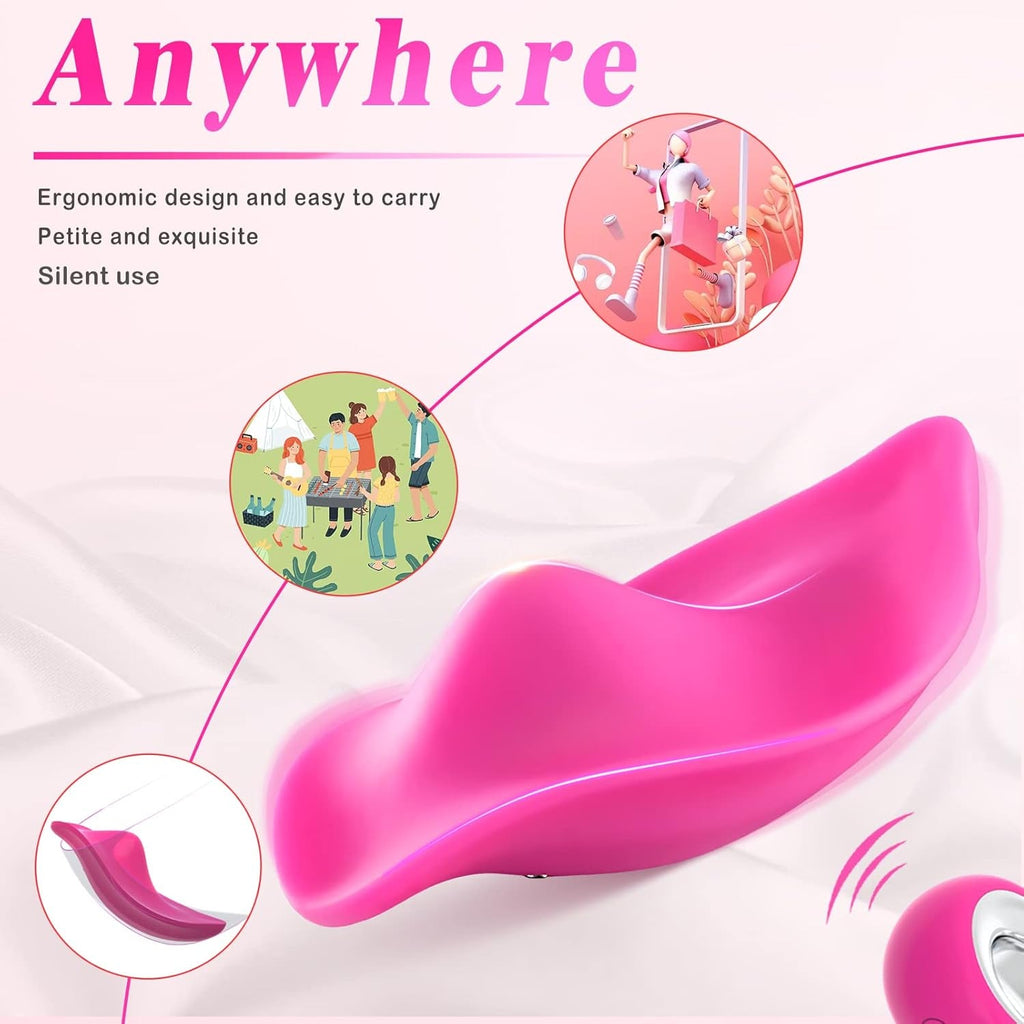 RoseWhisper Wearable Panty Vibrator Remote 12 Modes