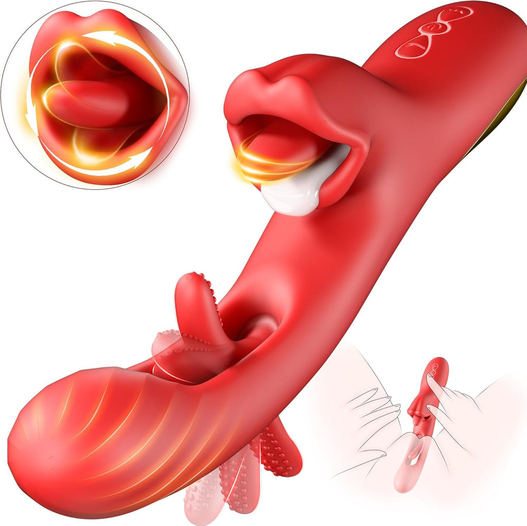 ElyraCore 3-in-1 Tongue Thrust Vibrator G-Spot 7 Modes