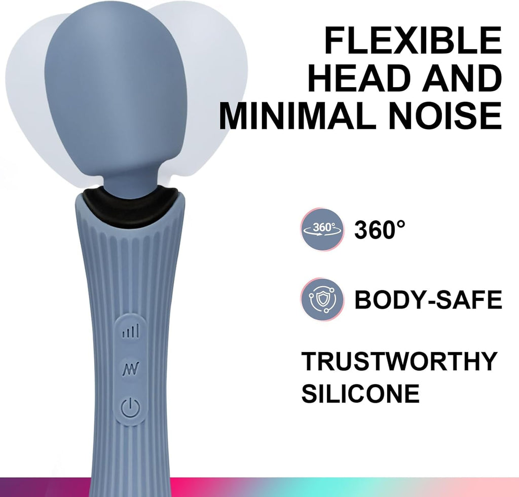AquaLock Waterproof Wand Vibrator 12 Modes