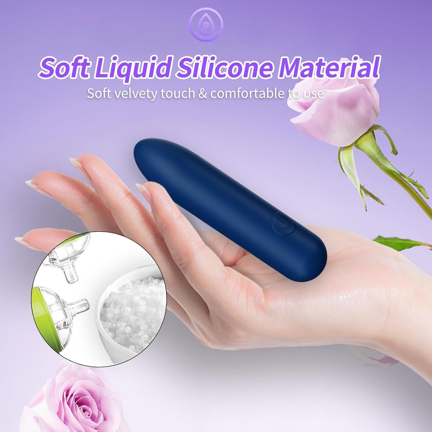 SilkCore Mini Bullet Vibrator 10 Modes Waterproof Rechargeable