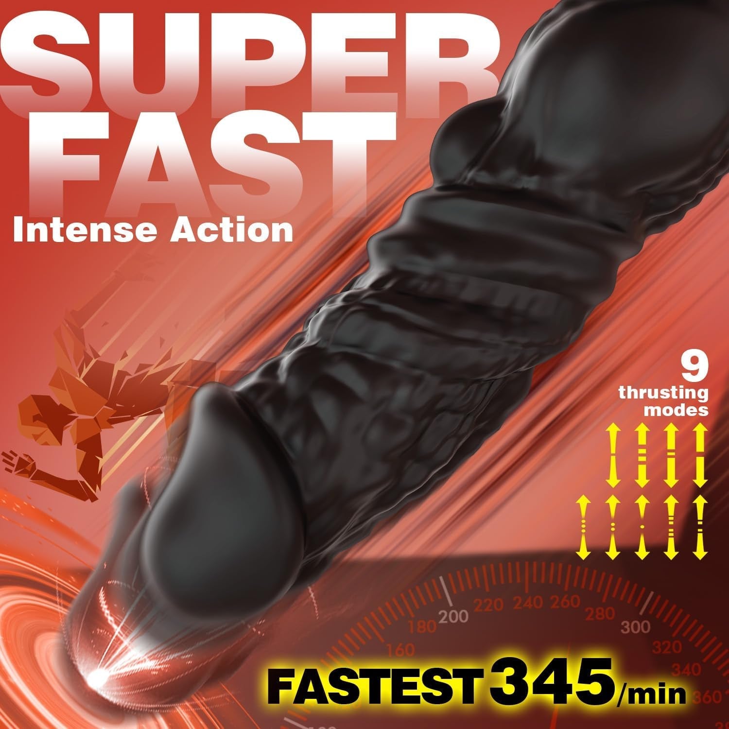 HyperThrust Thrusting Prostate Massager Cock Ring 9 Modes App Remote