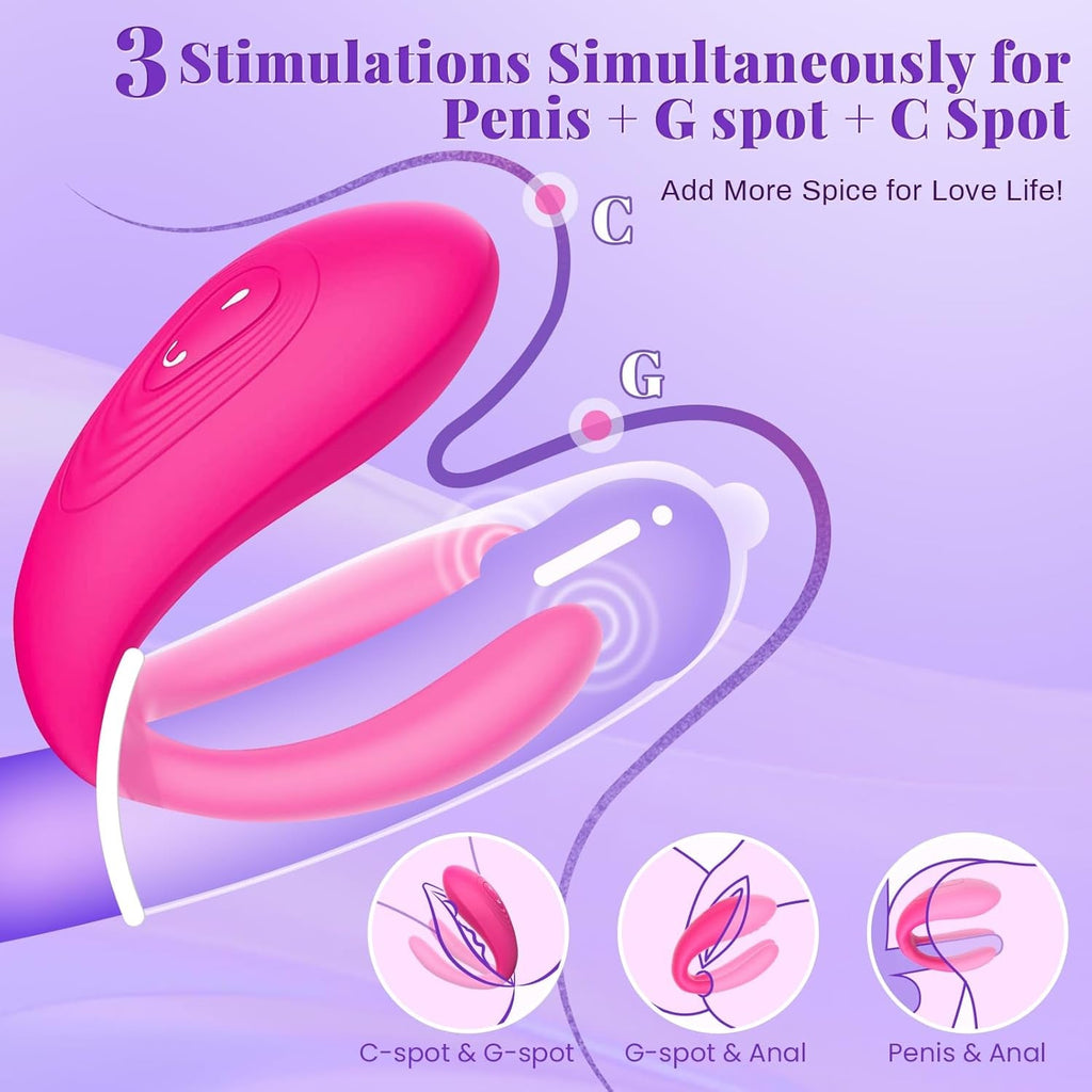 FusionSync APP Remote Double Wearable Vibrator 3 Motors