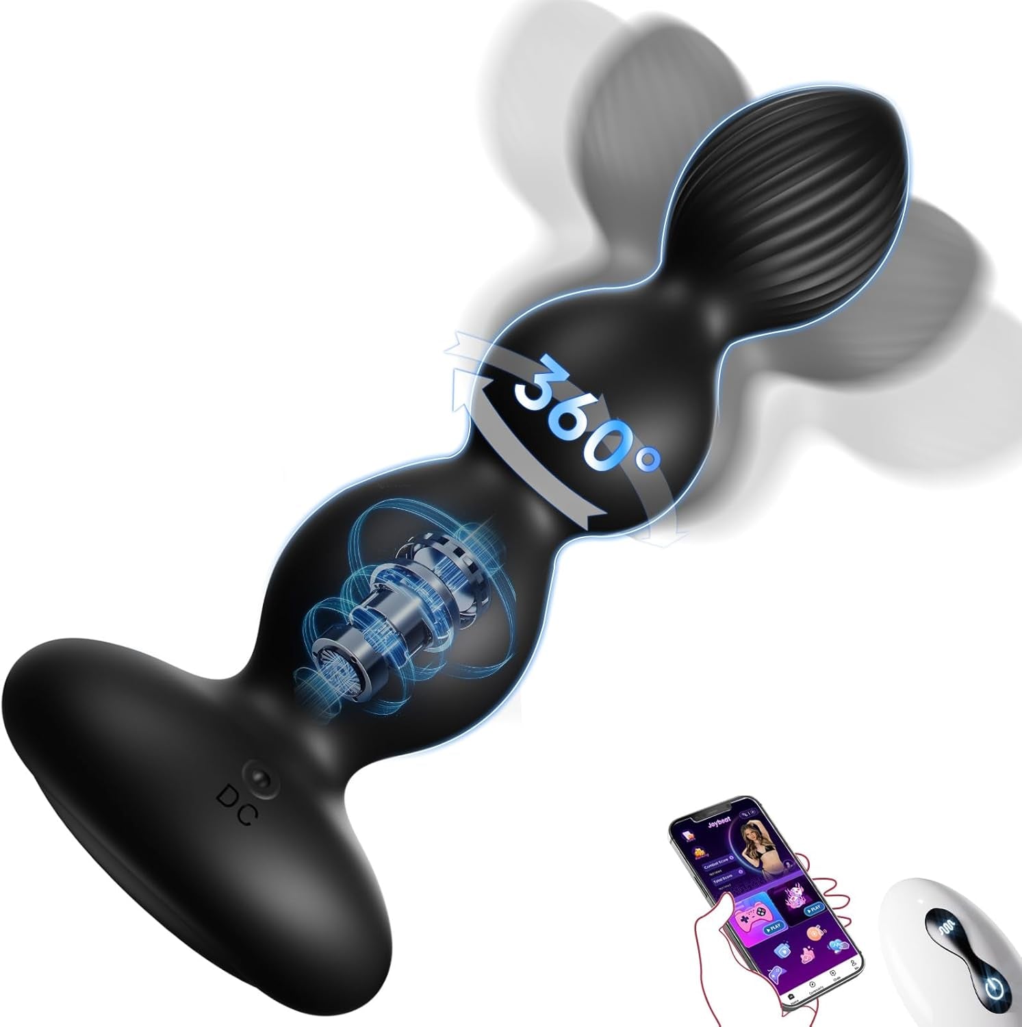 SwirlCore 360° Rotating Prostate Massager