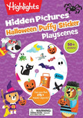 Halloween Hidden Pictures Puffy Sticker Playscenes: Over 50 Reusable Halloween Stickers to Decorate, Find Over 175 Hidden Objects, Solve Mazes and Mor - Paperback