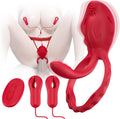 TriLink 3-in-1 Remote Nipple Clamps & Couples Ring Vibrator Set