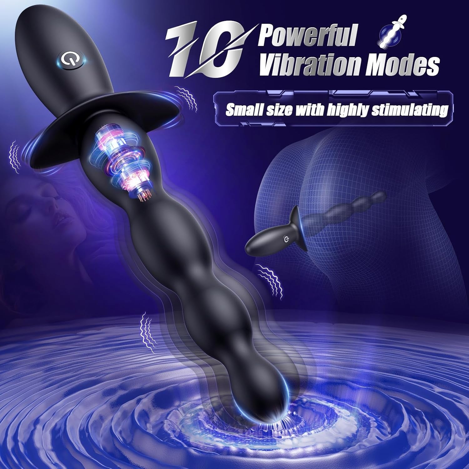 CurveSync App-Controlled Anal Beads Prostate Vibrator