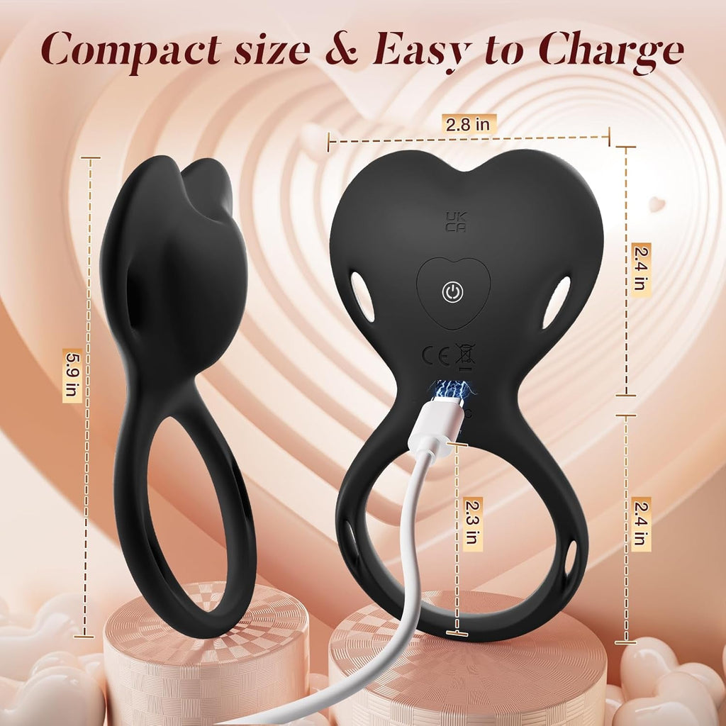 FlexSyncX Wearable Cock Ring Clit Stimulator App 10 Modes