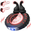 ClaspWave Cock Ring Bunny Clit Stimulator 10 Modes Silicone