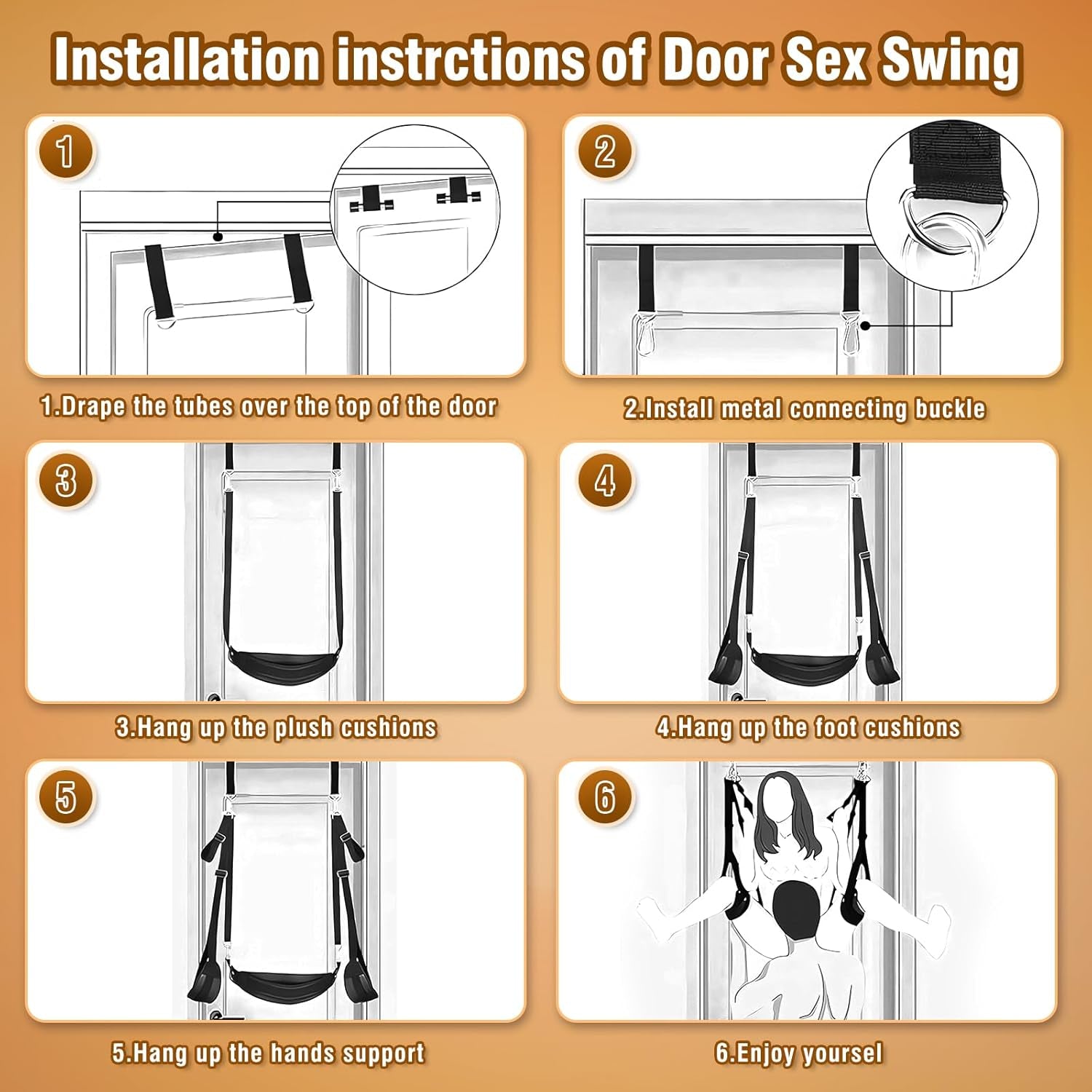 DualyX 2-in-1 Door Sex Swing & Thigh Sling