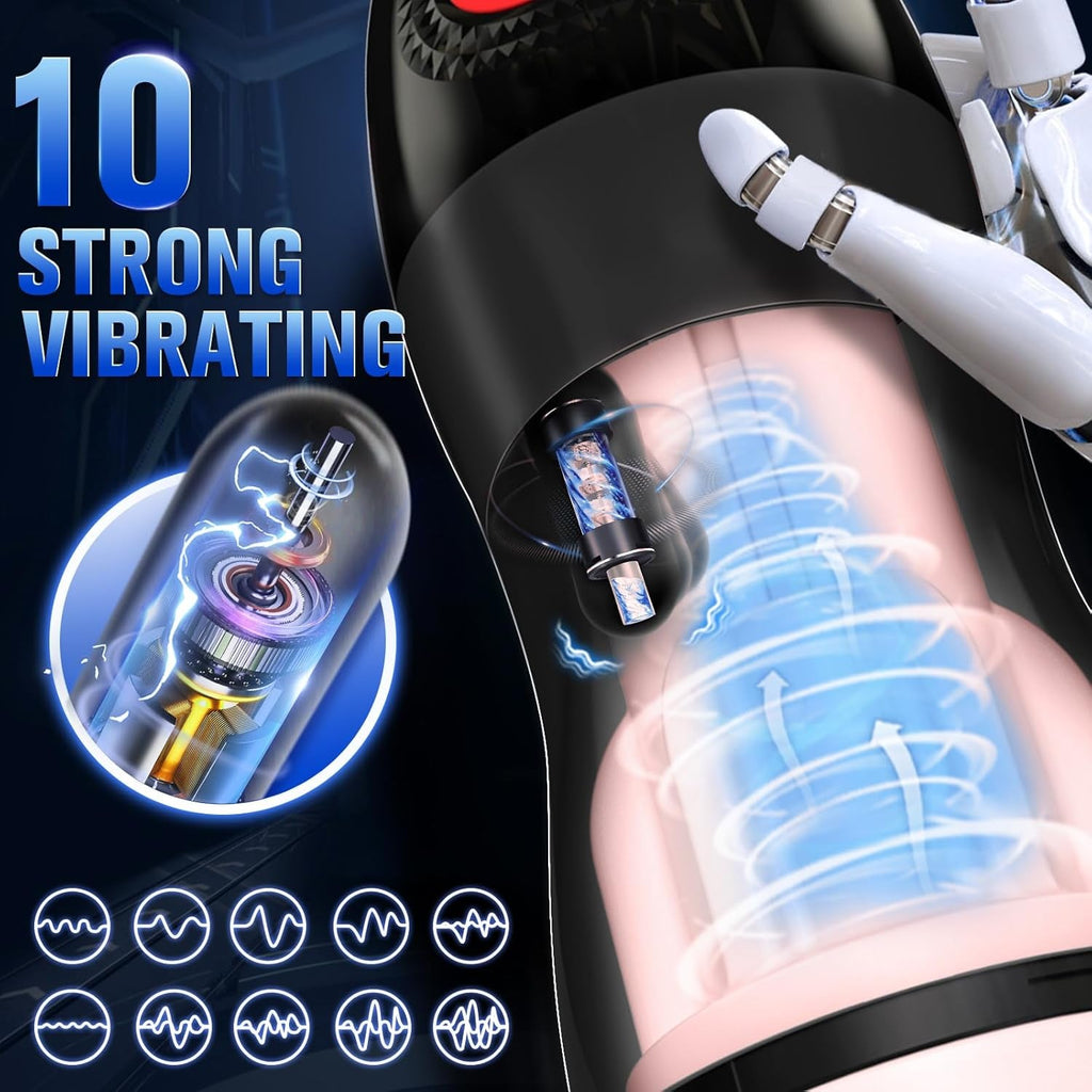 StormHeat APP Heating Male Masturbator Suction Pump 10 Vibration 9 Suction
