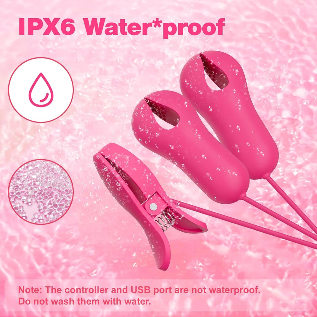 DualClamp Vibrating Nipple & Clitoral Clamps 9 Modes