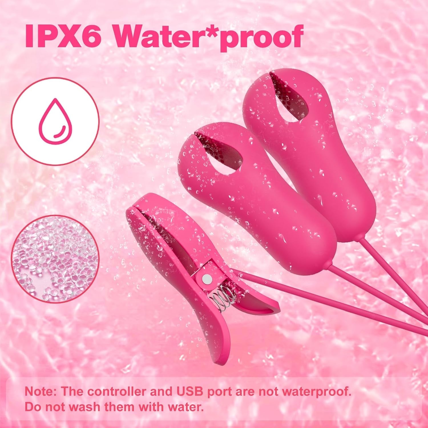DualClamp Vibrating Nipple & Clitoral Clamps 9 Modes