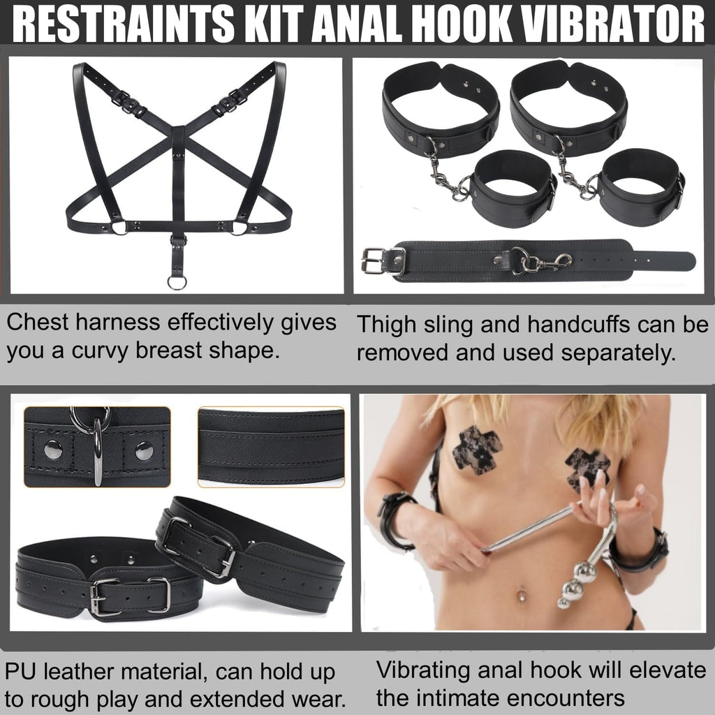 TotalControl Vibrating Anal Hook Sling Restraint Kit