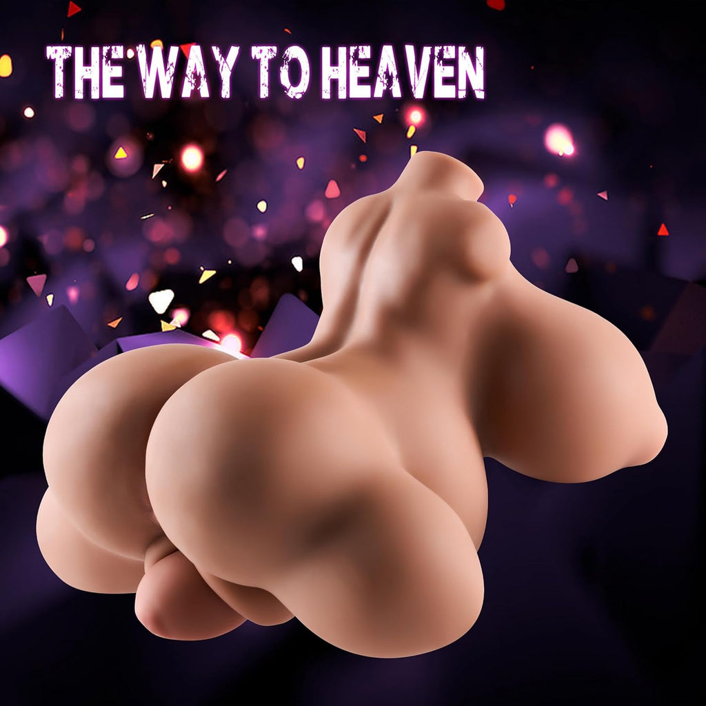 NoctaBelly Brown 4-Hole TPE Prolapse Torso Sex Doll