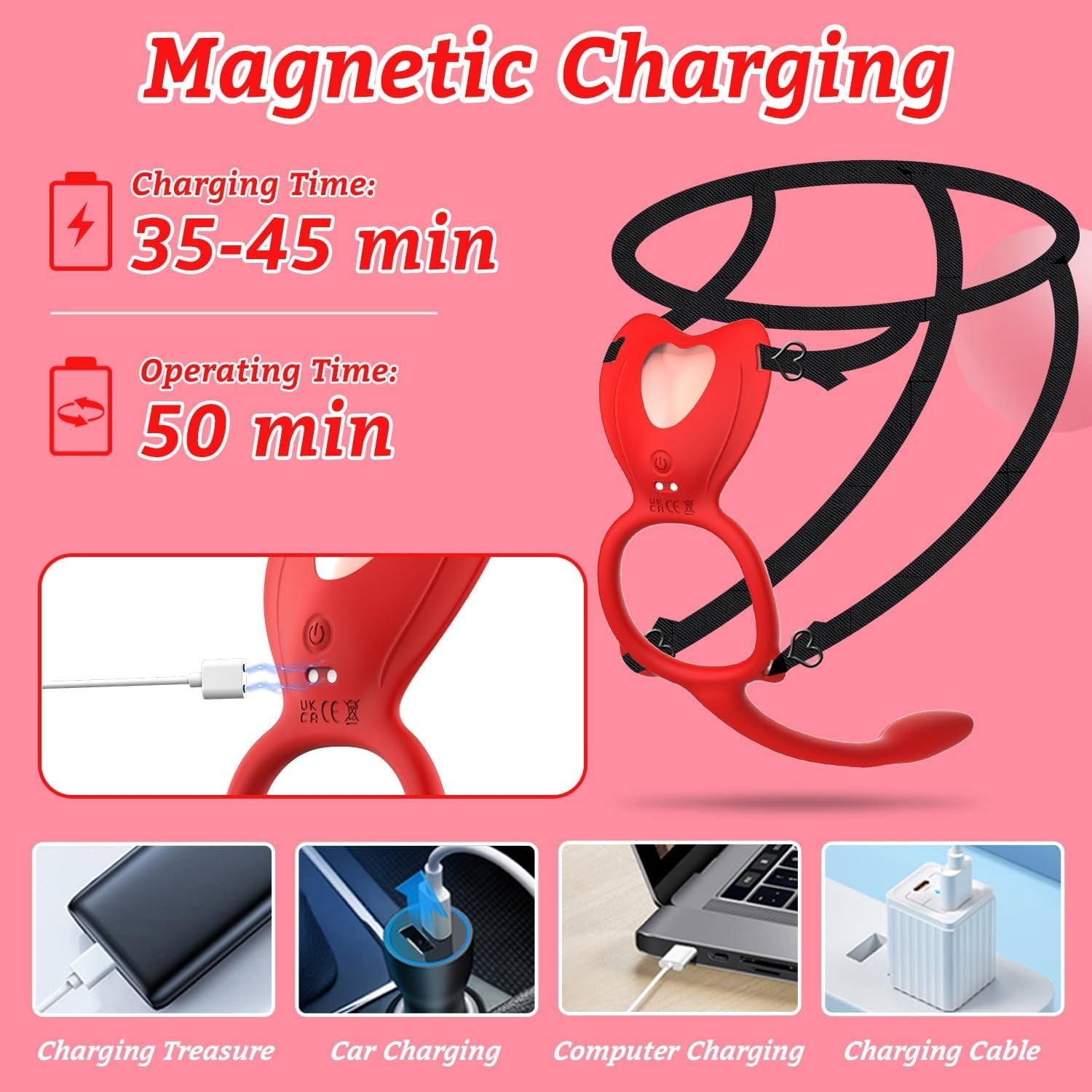 TriWear 3-in-1 Wearable Cock Ring Anal Plug 9 Modes