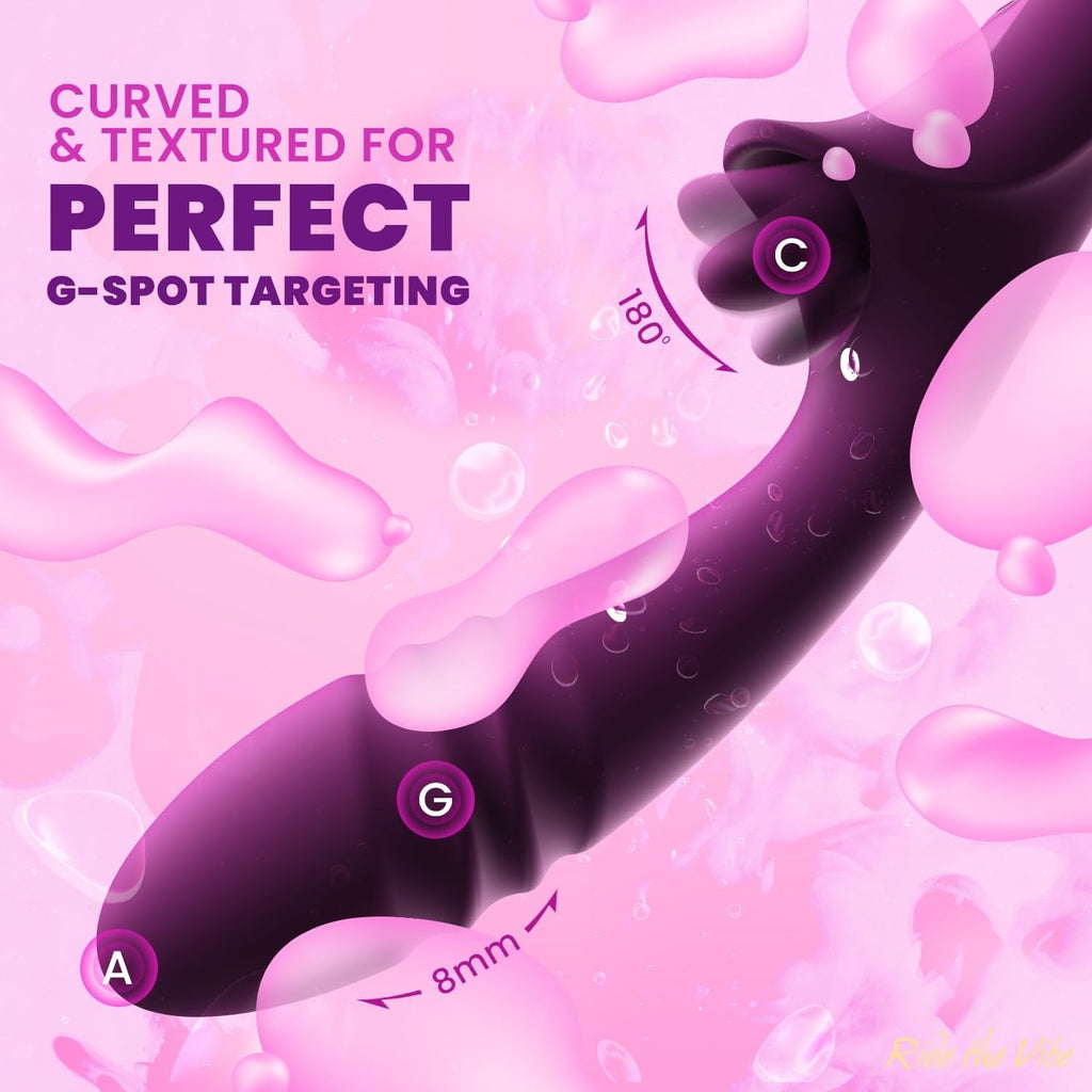 ThermoraSync Heated Thrusting Licking Rabbit Vibrator 5-in-1 G-Spot