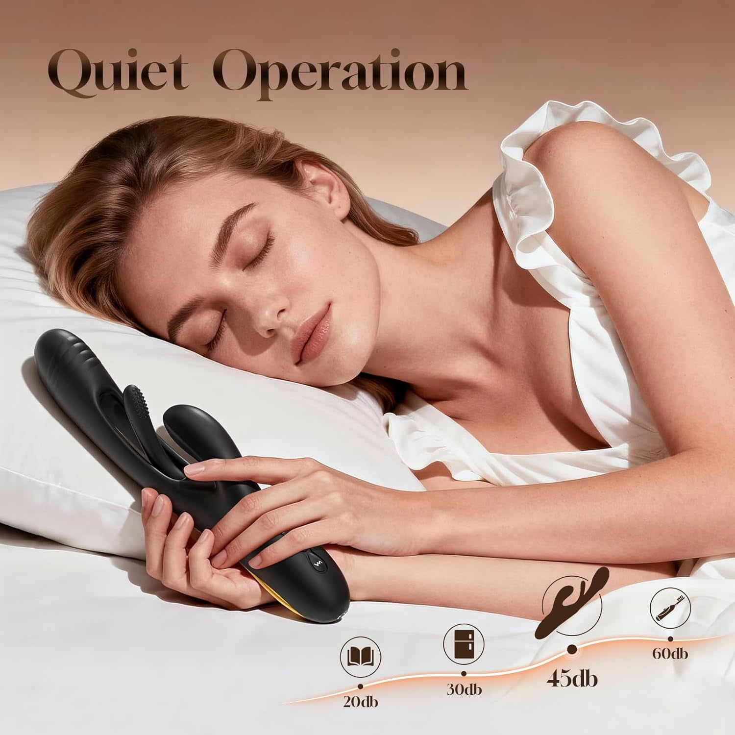 NoirPulse Rabbit Vibrator 14 Modes Flapping Waterproof
