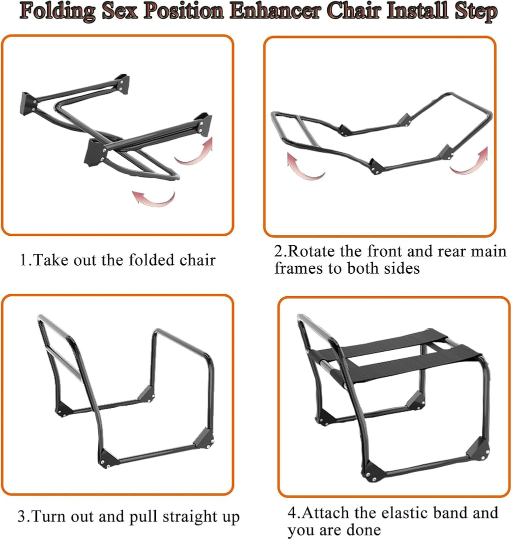 ShadowFold Foldable Sex Chair with Dildo Mount
